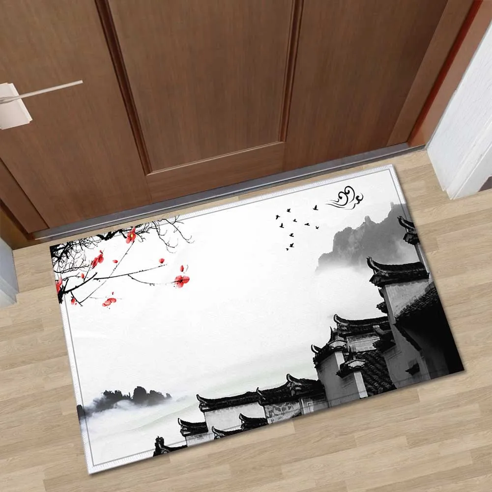 Zeegle 3D пейзаж коврик с рисунком для входная дверь Non-slip Кухня дверной украшение