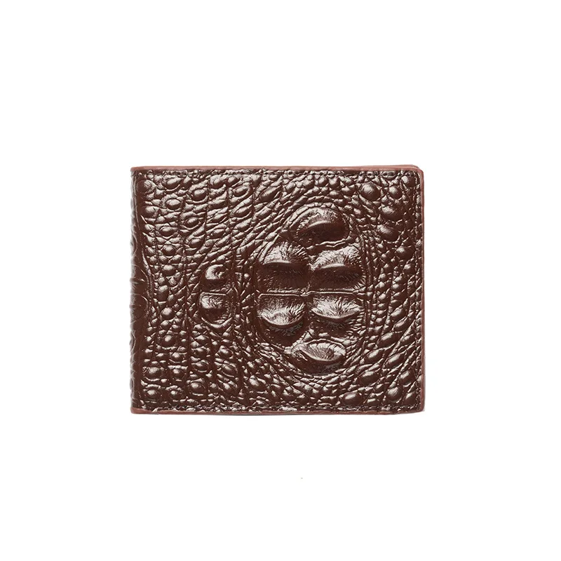 

Crocodile pattern Mens Wallet Leather PU Bifold Short Wallets Hasp Vintage Male Purse Coin Pouch Multi-functional Cards Wallet