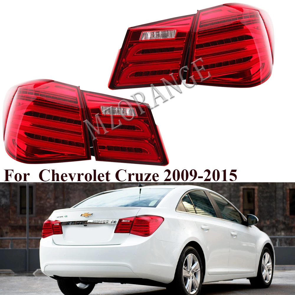 

Car Rear Brake Turn Signal Styling Tail Light For Chevrolet Cruze 2009-2015 Stop Reverse Warning Dynamic Lamp Accessories 4pcs
