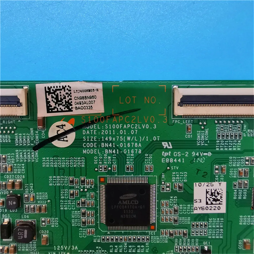 Good test working T-CON Logic board BN41-01678A S100FAPC2LV0.3 LTJ400HM03-H for UA40D5000PR UE40D5000PW UE40D5700RS UE40D5520RK