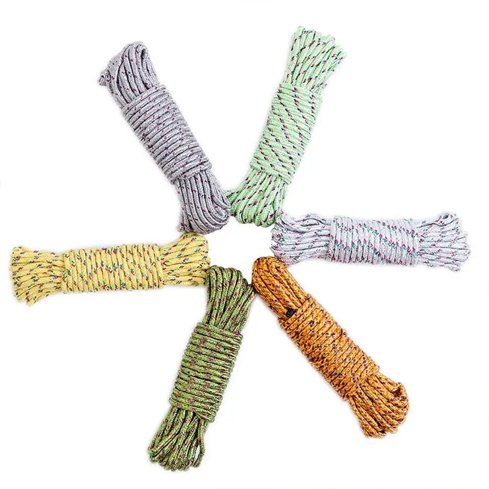 

Многофункциональная противоскользящая ветрозащитная бельевая веревка 10 метров для дома и улицы