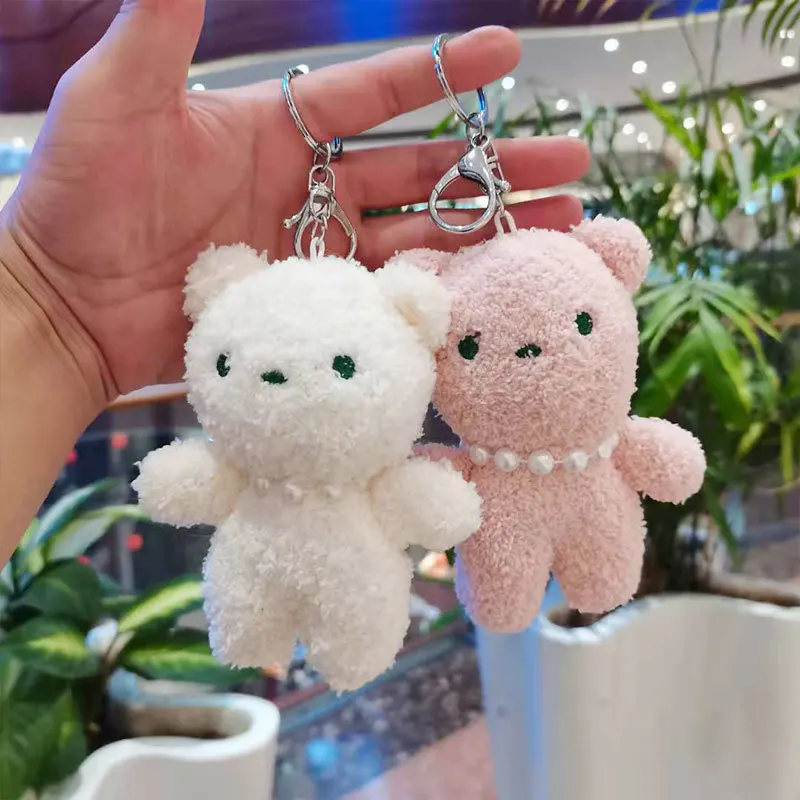 

Cartoon Bear Plush Toy Key Pendant Cute Doll Doll Bag Pendant Catch Machine Doll Keychain Nightmare Before Christmas Keychains
