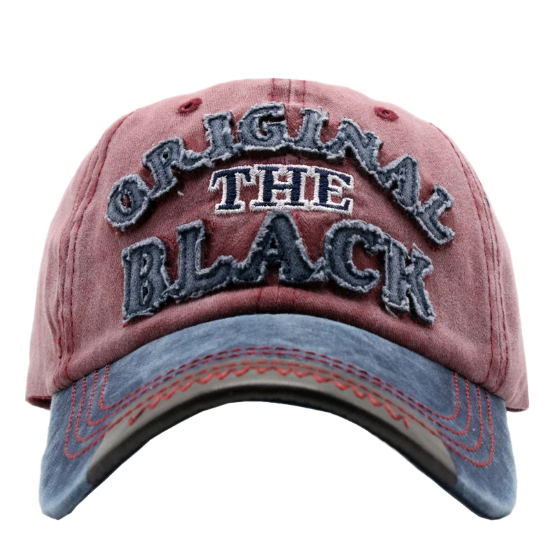 Ретро Кепка помытая бейсбольная Snapback шляпа летняя кепка хип хоп кепки шляпы для