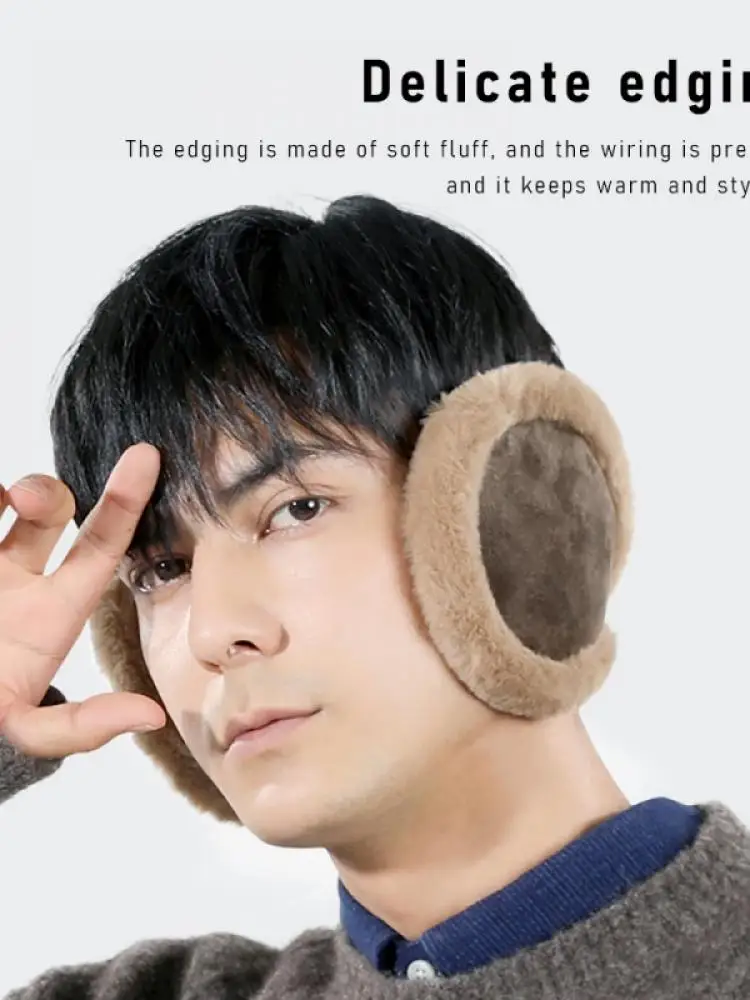 

Winter Warm Earmuffs Windproof Fluffy Big Ear Bags Wearing Earmuffs Ear Warmers