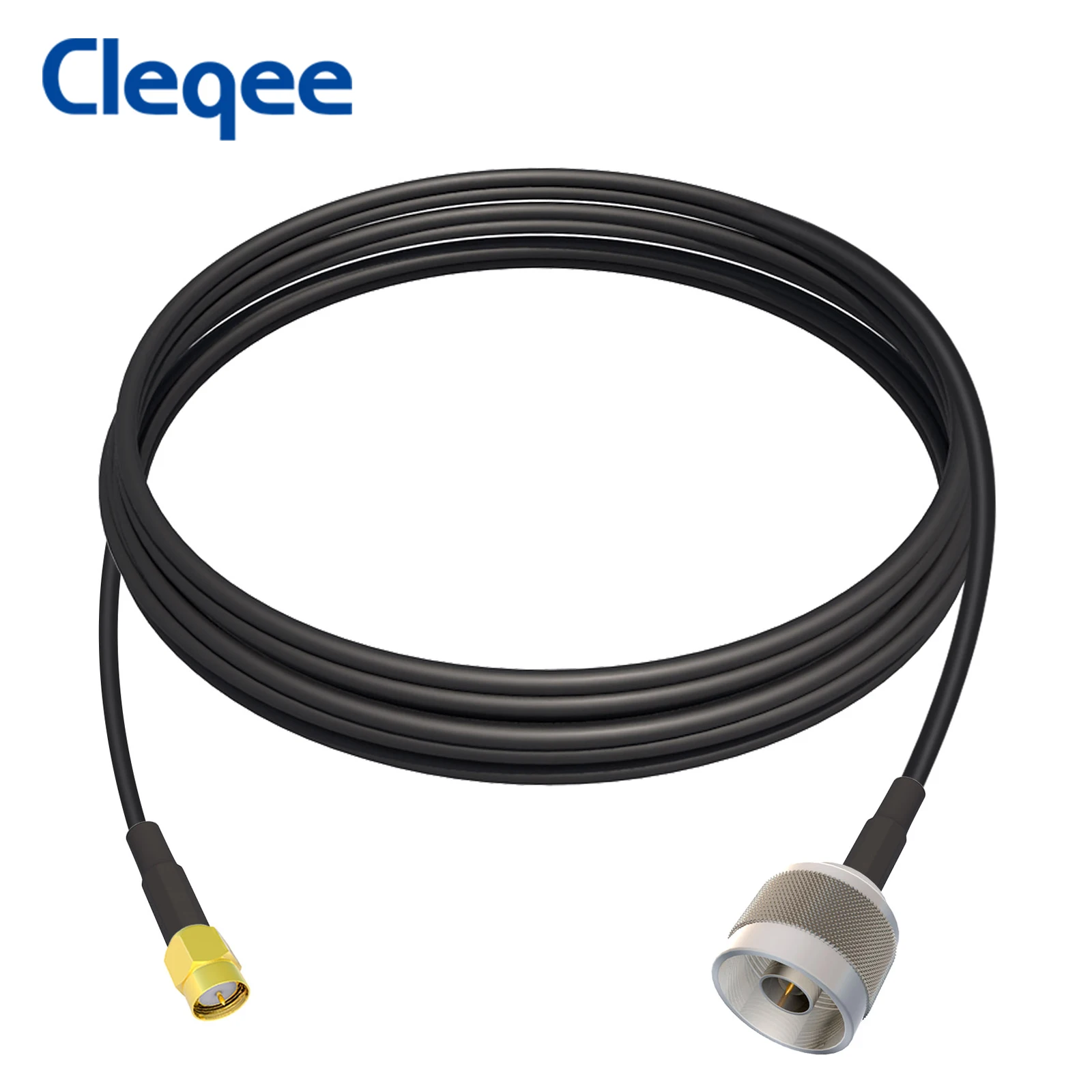 

Cleqee N-Type Male to SMA Male Low Loss Coaxial RG58 Extension Cable Wire for 3G-5G/LTE/ADS-B/Ham/GPS/WiFi/RF Radio to Antenna