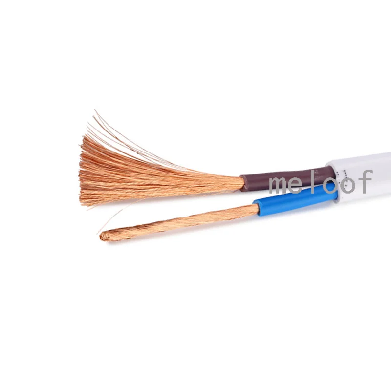 Электрический Удлинительный провод 2 Pin 10M 20M 18AWG 20AWG 22AWG 24AWG RVV белый черный