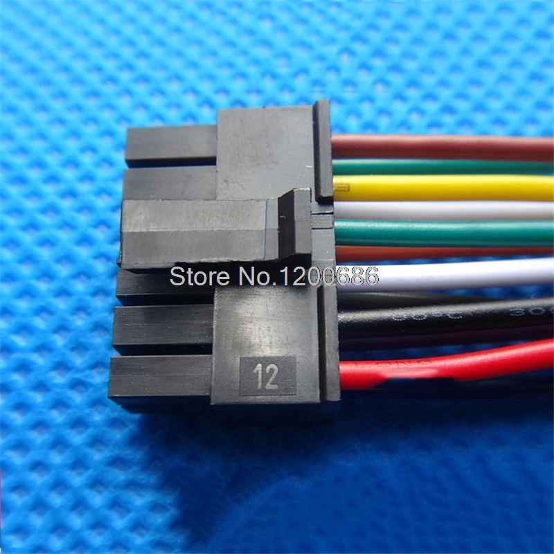 12 контактный 20AWG 30 см Micro Fit 3 0 43025 Molex 2x6pin 0430251200 2 * 6pin p контурный жгут