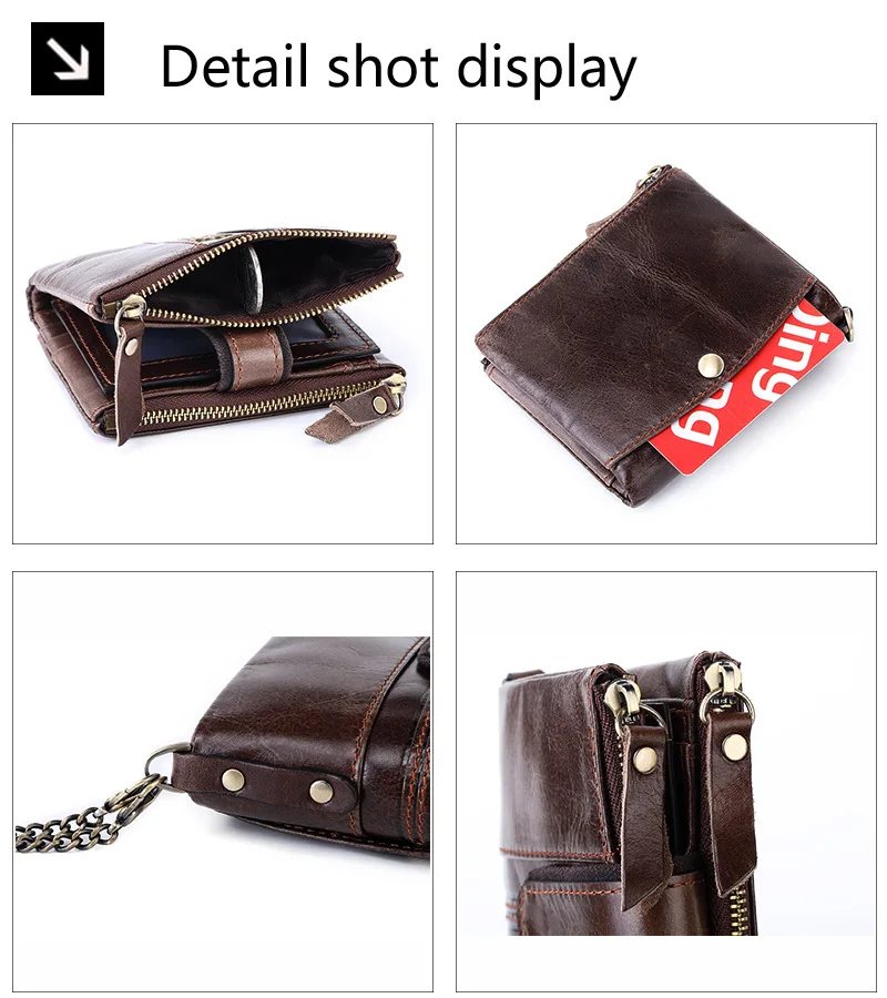 Женский кошелек из натуральной кожи красная женская монетница Rfid маленький