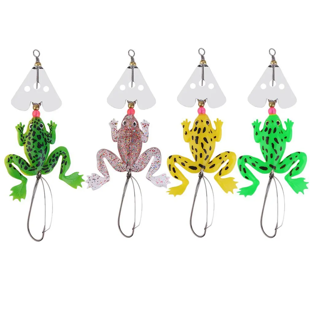 1 шт. стильная резиновая лягушка мягкие рыболовные приманки приманка для рыбалки