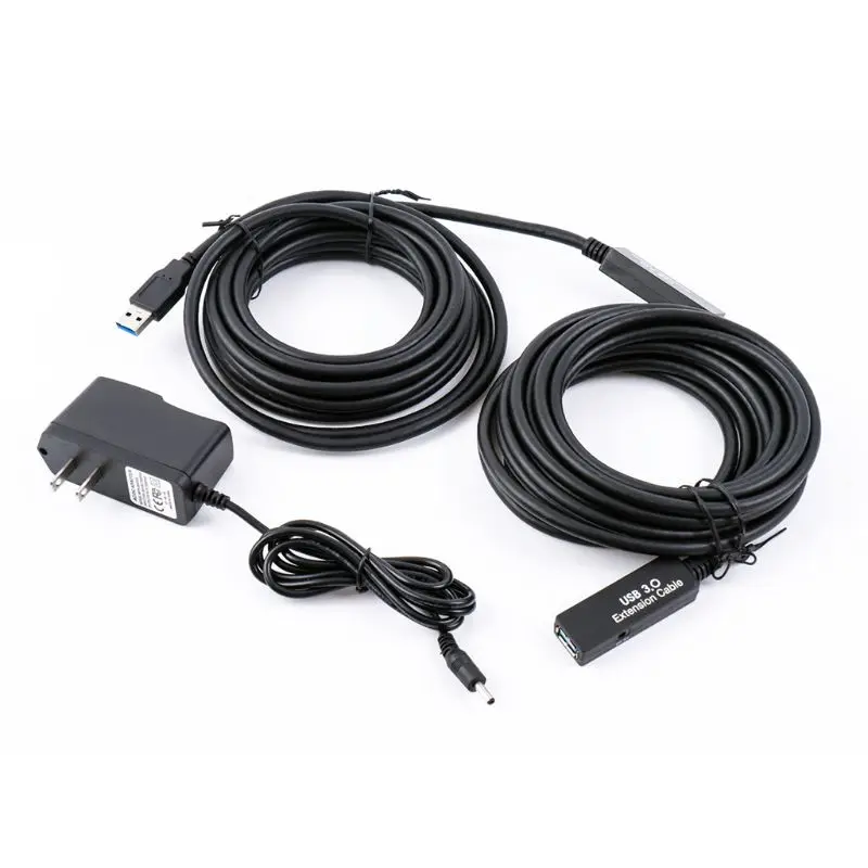 

5m/10m/15m USB 3.0 Extension Cable Signal Amplification Data Line US/EU Plug Power Adapter for Windows XP/Vista/7/OS Systems