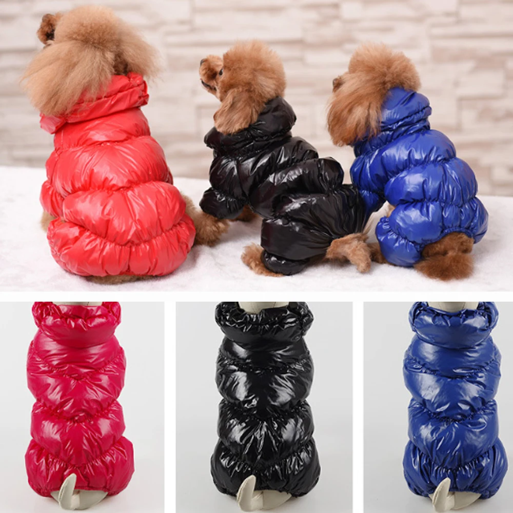 Одежда для питомцев собак чихуахуа с хлопковой подкладкой теплая верхняя одежда