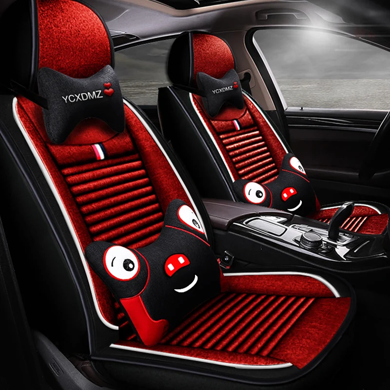 Полное покрытие льняное волокно чехлы для автомобильных сидений Chevrolet spark a aveo b
