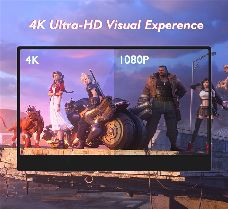 

13.3-inch portable Monitor IPS touch screen 1080p supports HDR computer phone PS4 / switch