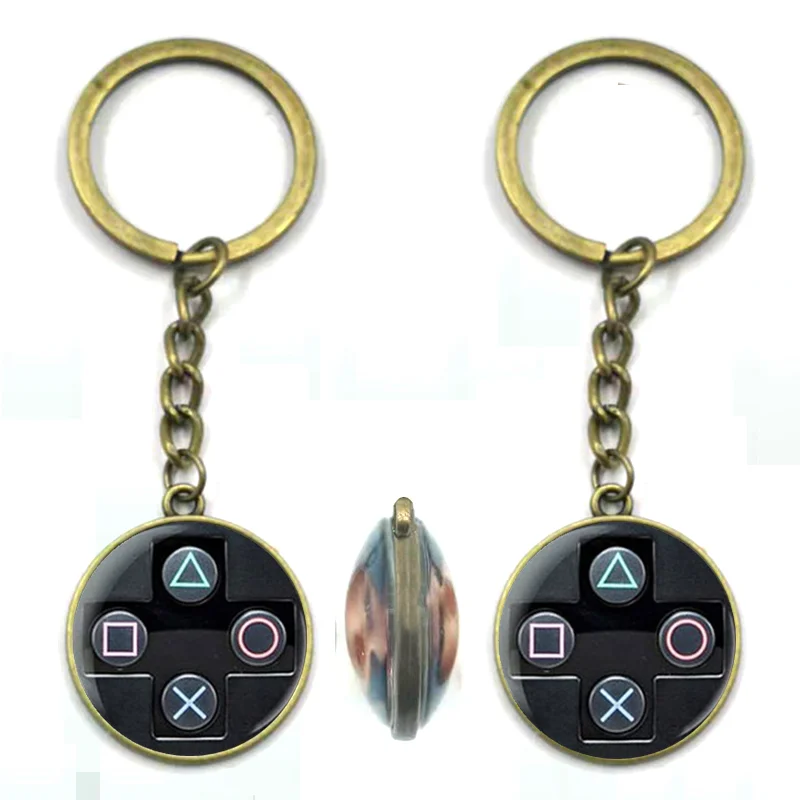 Видео игровой контроллер фото двойной брелок необычный друг подарок ювелирные