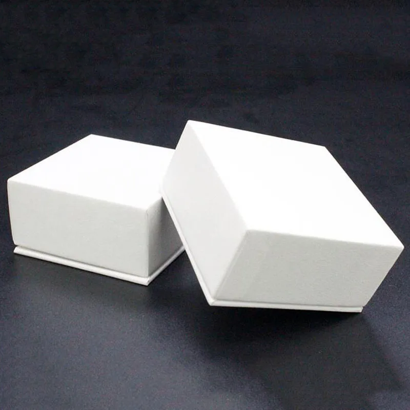 50 шт./лот, 6x6x3 см, коробка для ювелирных изделий, белая упаковка для ювелирных изделий, коробки для колец, сережек, ожерелья, Подарочная коробка для украшений, органайзер для помолвки