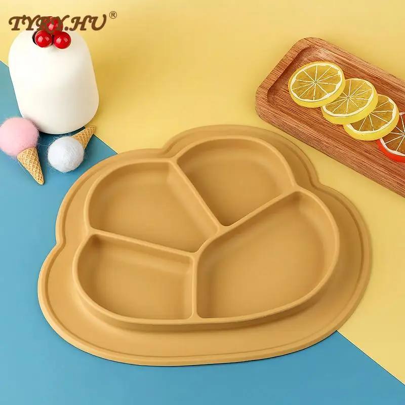 

Детская силиконовая Тарелка на присоске без бисфенола А, детская посуда из пищевого силикона, нескользящая посуда для младенцев, посуда для...