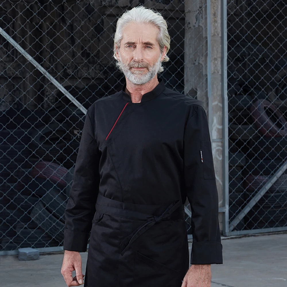 Униформа шеф-повара с длинным рукавом для ресторана рубашка униформа готовки в