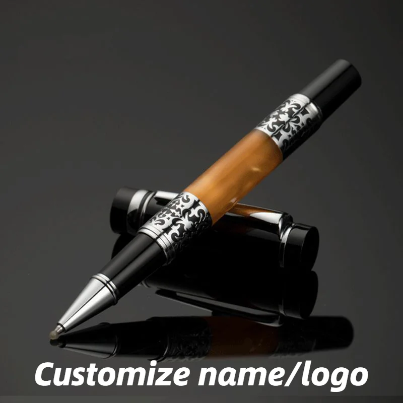 Роскошные металлические шариковые ручки с надписью для бизнеса письменные