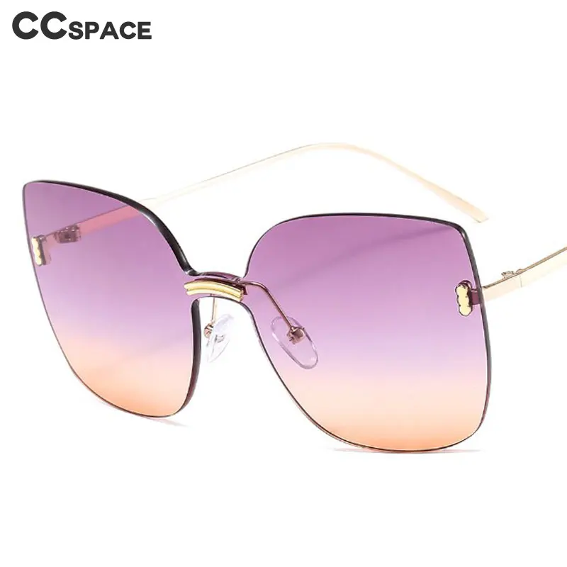 46366 безрамочные роскошные солнцезащитные очки для мужчин и женщин Модные оттенки