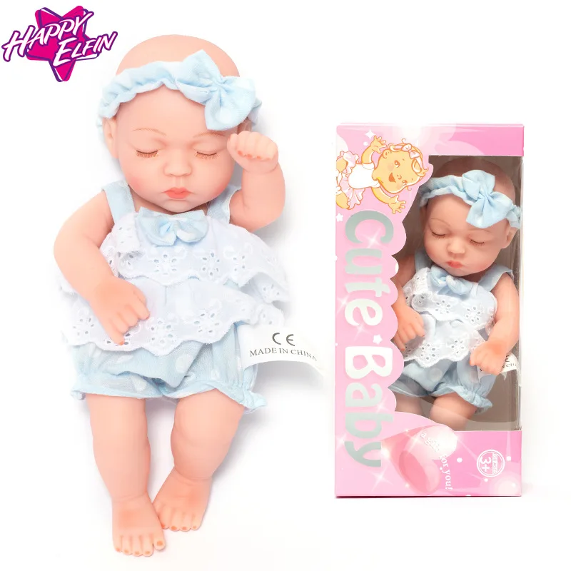 Bebes Кукла реборн 10icn мягкий силиконовый младенец куклы com corpo de silicone menina Рождество