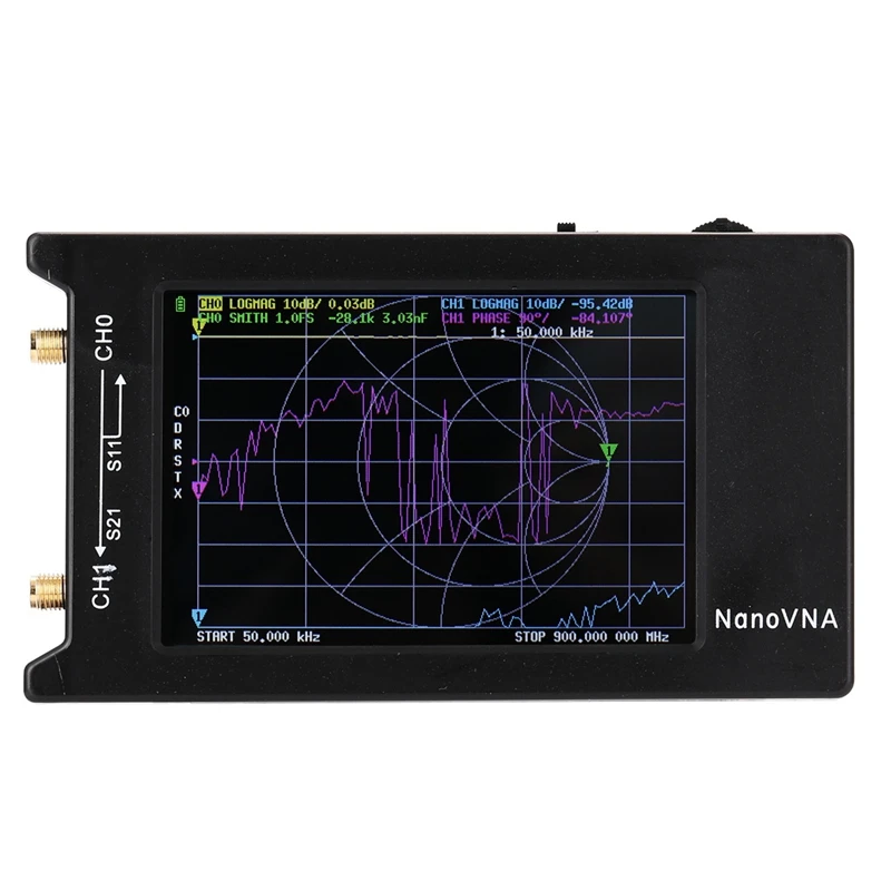 

NanoVNA-H4 Vector Network Analyzer 10KHz-1.5GHz Shortwave MF HF VHF UHF Antenna Analyzer Measuring S Parameters