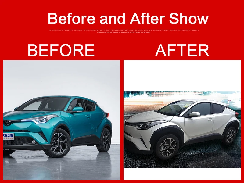 Подходит для Toyota CHR, обвес, крыло,,, лет, Воздухозаборники, вентиляционные крышки, автомобильные аксессуары, 6 шт