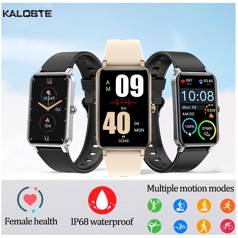 

2021 Fashion Sports Smart Watch Men Women 1.57-inch Full Touch Fitness Tracker IP68 Waterproof Smartwatch for Android IOS Phone