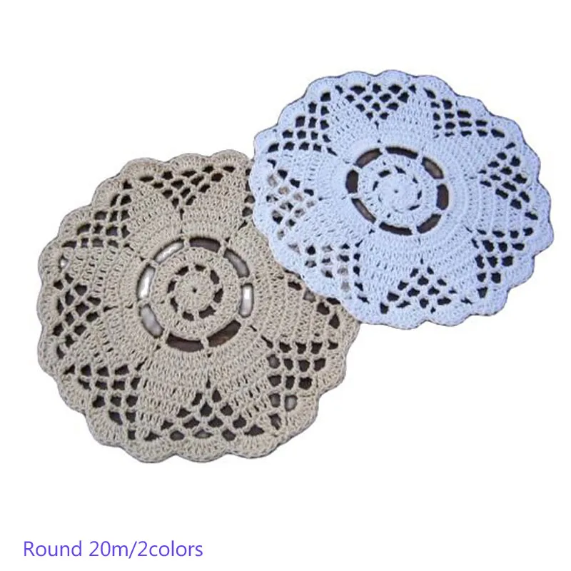Хлопковый коврик для стола сделай сам кружевная подставка круглая вязания