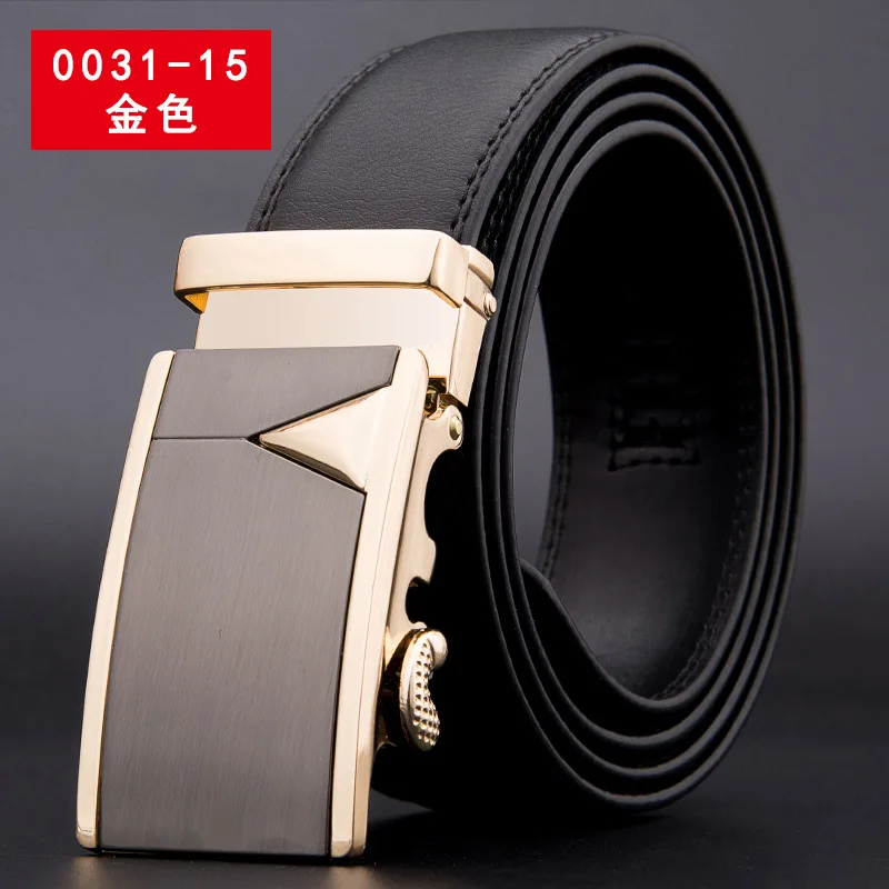 TJ-TingJun ремень мужской Модный корейский деловой из коровьей кожи с автоматической