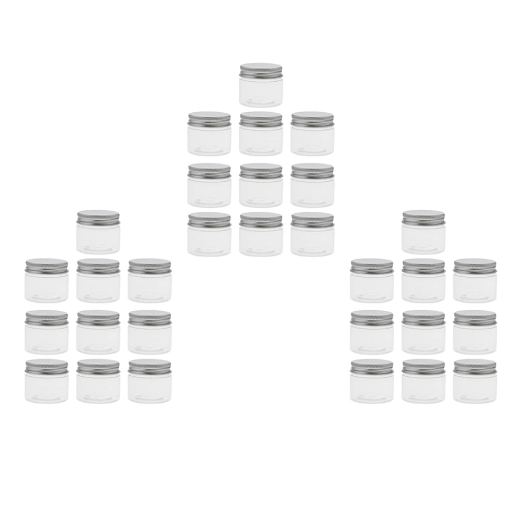 30 упаковок пустых косметических контейнеров круглые банки для образцов теней