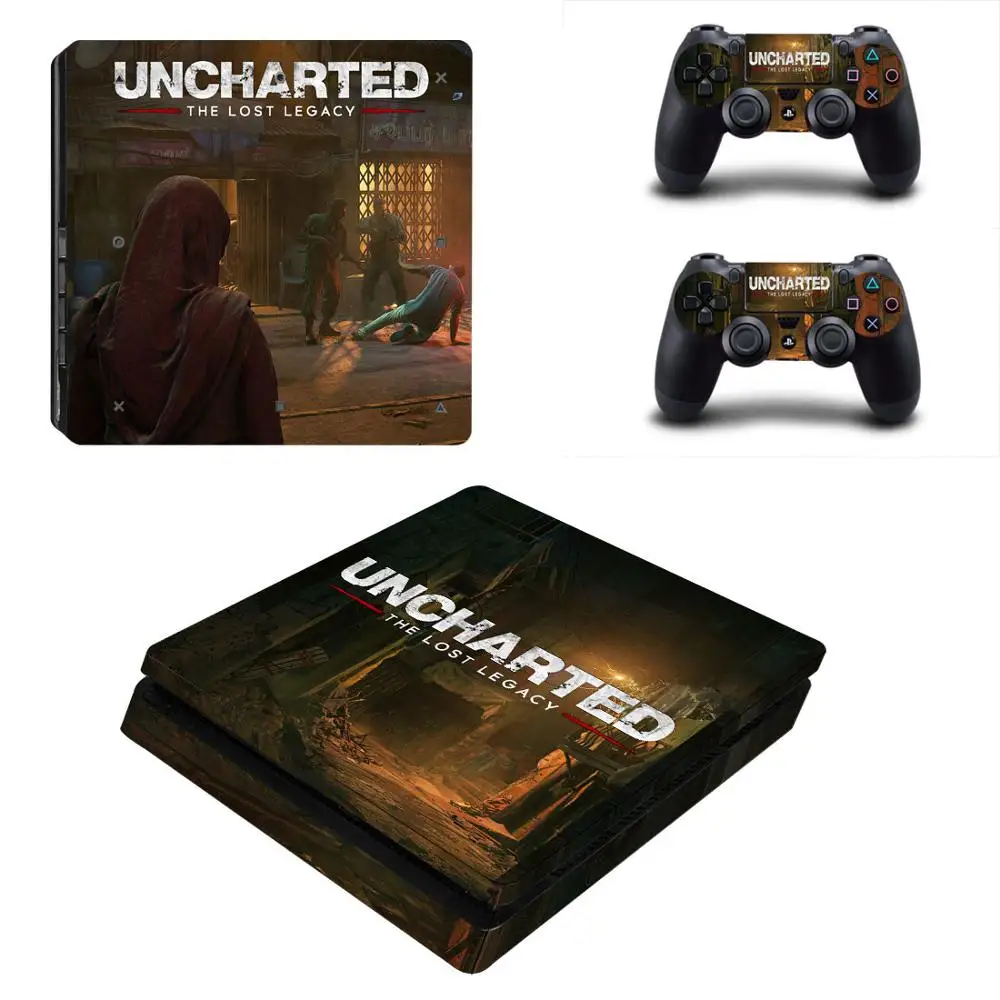 PS4 Slim sticker s Uncharted: The Lost Legacy PS 4 Play station Skin для консоли и контроллера playstation Slim| |