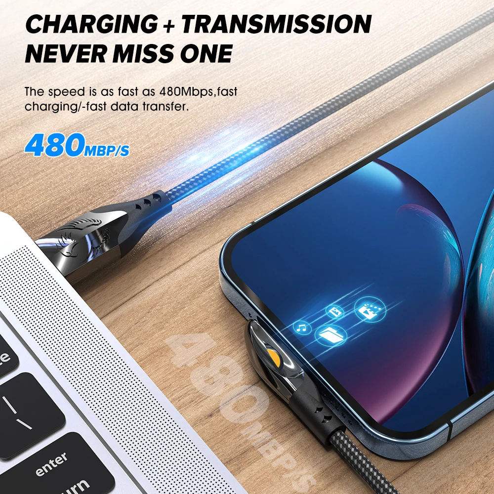 Кабель зарядный Elough USB Type-C 90 градусов 6 А 66 Вт | Мобильные телефоны и аксессуары