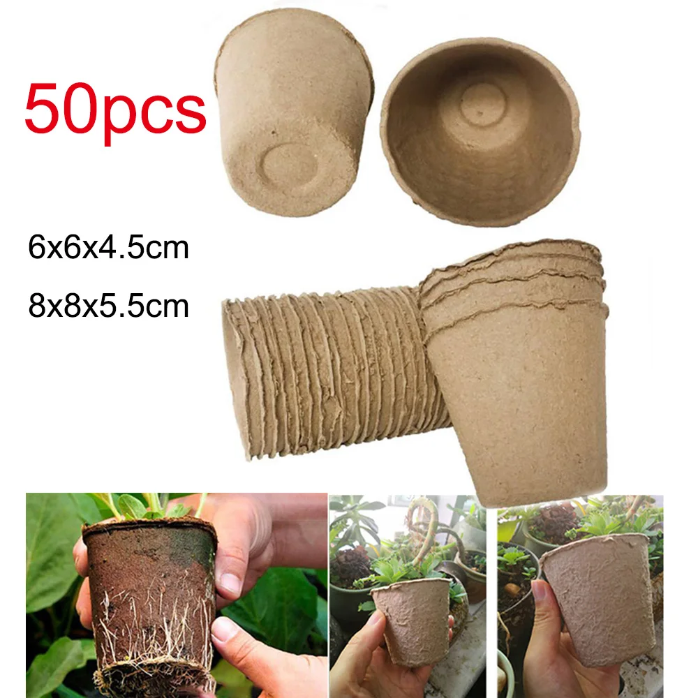 50 шт. Бумага для выращивания растений цветы питомник горшок чашка электронный