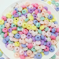 100pcs 8mm candy color acrylic section abacus beads for jewelry making diy necklace bracelet accessories