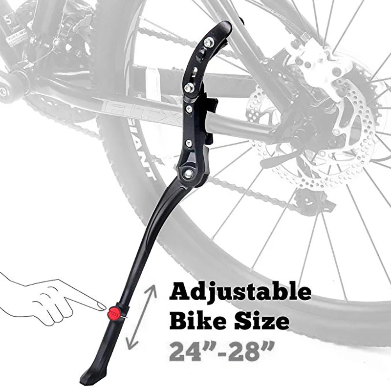 

Bike Kickstand Adjustable Rear Mount Aluminum Alloy Bicycle Kickstand for 24 26 700C 27.5 28 inch Mountain Bike Adult Bike