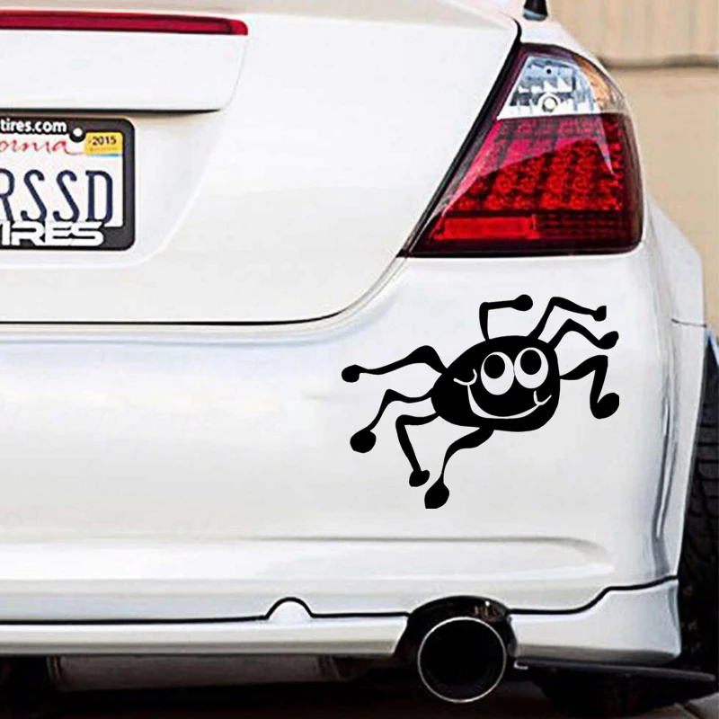 CK3282# Spider funny car sticker vinyl decal waterproof auto stickers silver/ black for bumper rear window | Автомобили и