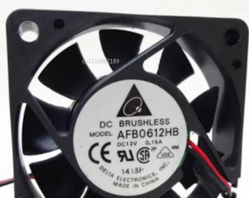 

for Delta Electronics AFB0612HB Server Cooler Fan DC 12V 0.15A 60x60x15mm 2-wire
