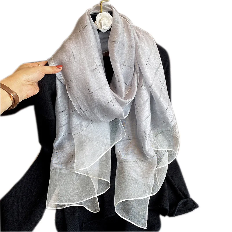 brand 2020 hot hijab adult pashmina solid winter silk scarves for women autumn and winter bandana poncho shawl foulard femme free global shipping