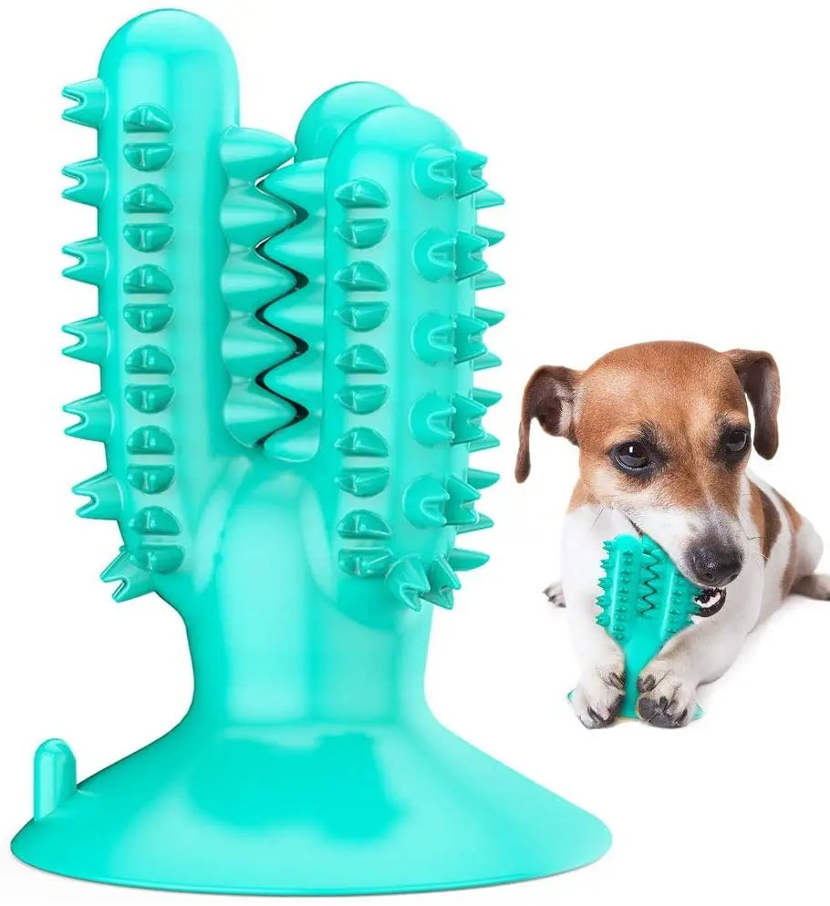 

Зубная щетка для собак, жевательная игрушка для ухода за собаками, массажер для полости рта, палочка для чистки зубов с присоской для щенков,...