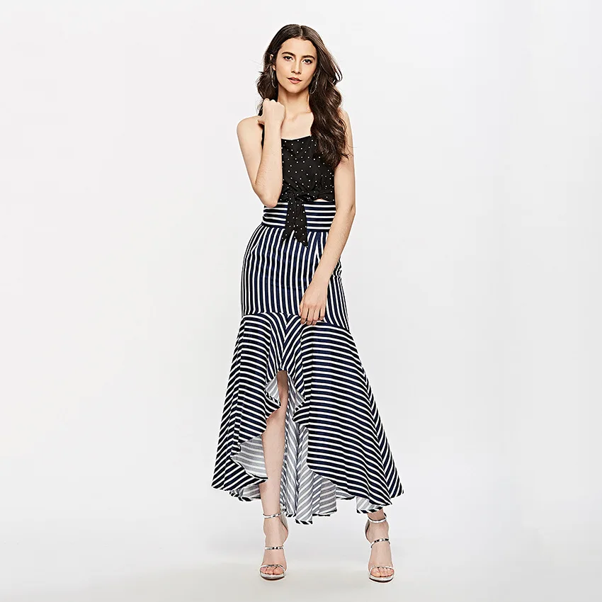 Женский тонкий короткий топ в горошек на лето | Женская одежда