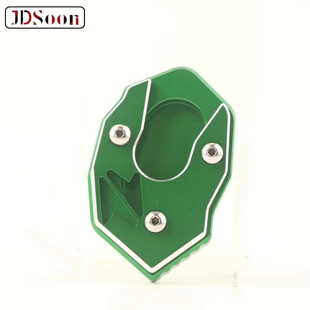 Motorcycle Kickstand Foot Side Stand Extension Pad Support Plate For KAWASAKI Z1000 Z1000SX ER6N/F ZX6R Z650 Z900 ZX10R | Автомобили и