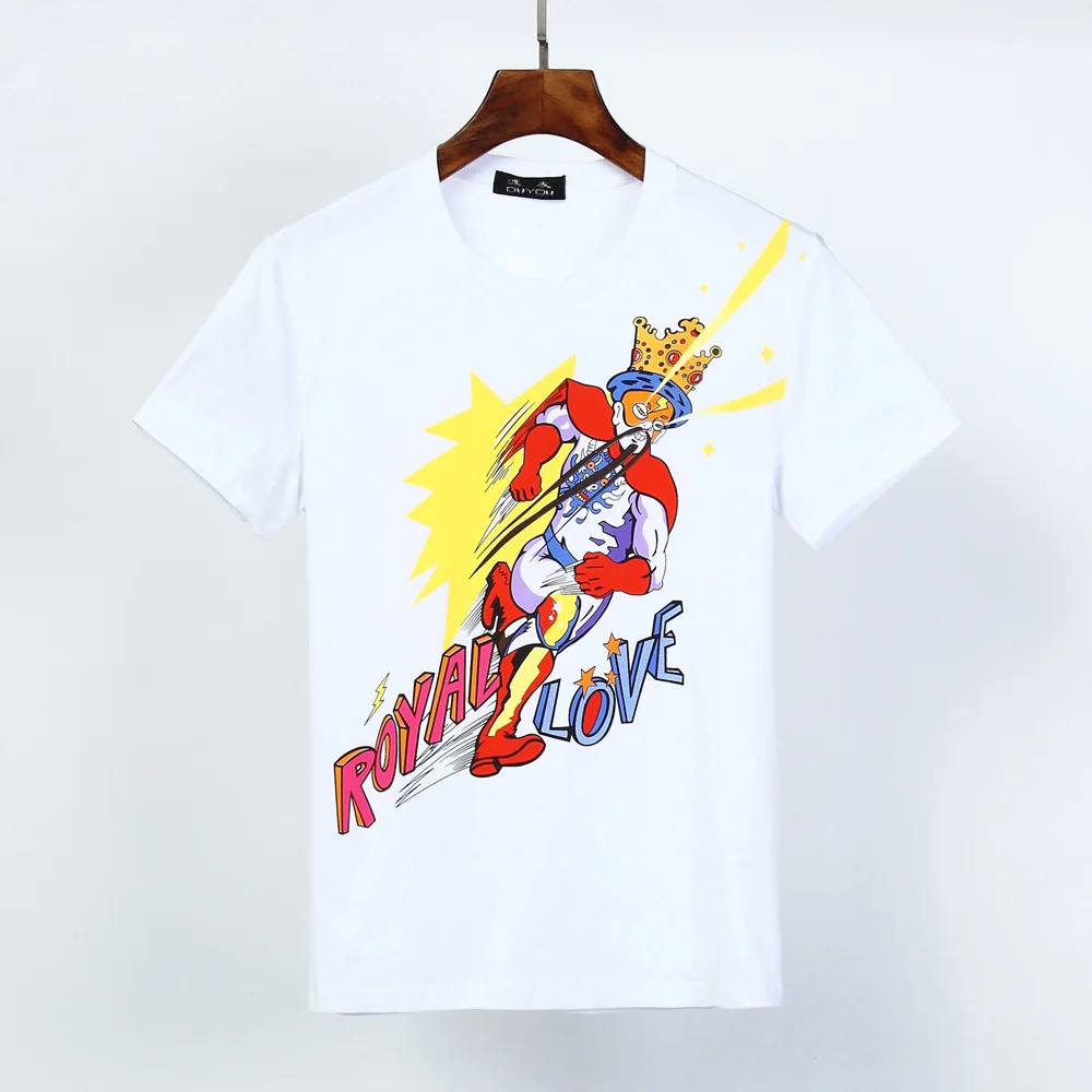 Мужские дизайнерские футболки DUYOU с принтом китайской драматической маски