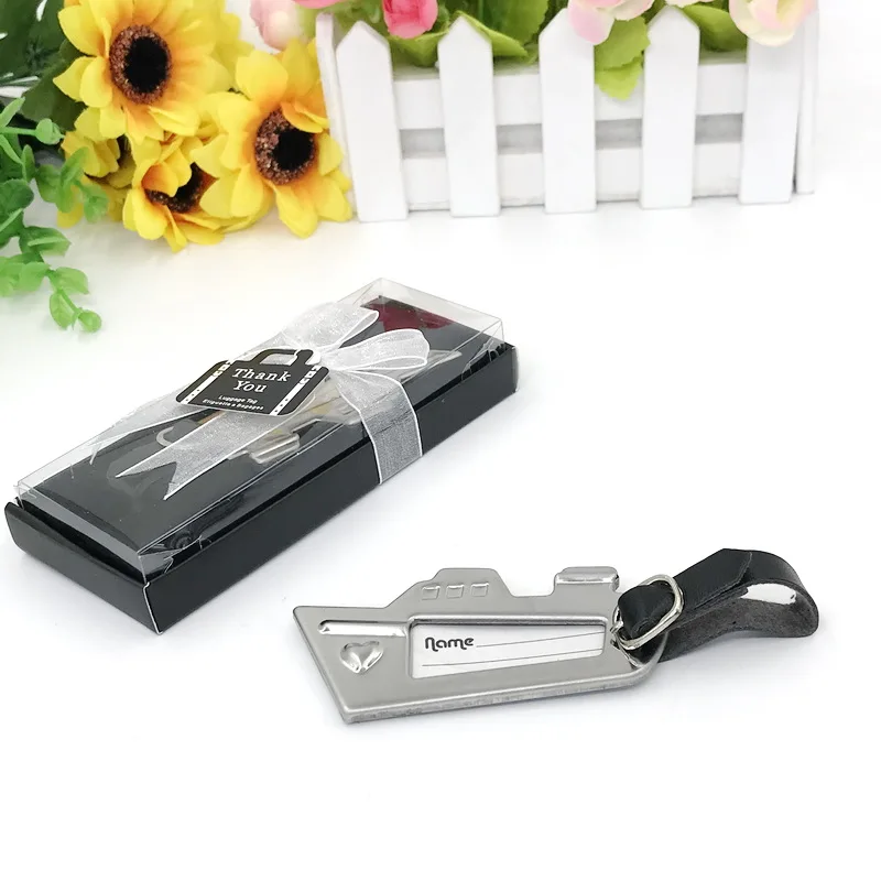 1 шт х Свадебные сувениры Любовь Круизное Судно Чемодан тег в подарочной коробке