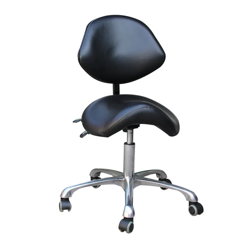 

Ergonomic Swivel Chair Dental Saddle Doctor's Stool Adjustable Backrest Leather Dentist Spa Rolling Chairs Beauty Salon chaise