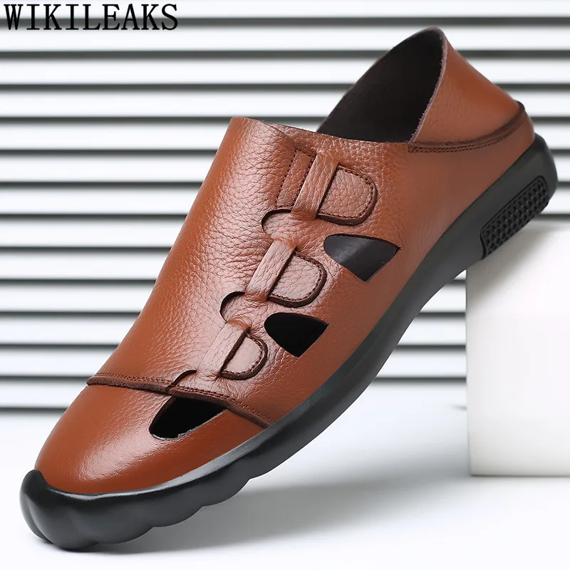 

Brown Beach Sandals Men Designer Beach Shoes Man Black Dad Sandals Man Slip on Shoes Man Sandals 2022 Summer Zapatos De Hombre