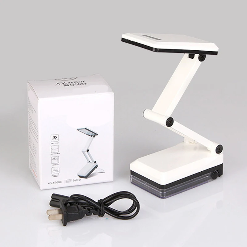 

USB Rechargeable LED Light For Student Study Reading Lighting Lamp 3.7 V Li-battery Desk Table Portable Foldable Book Light