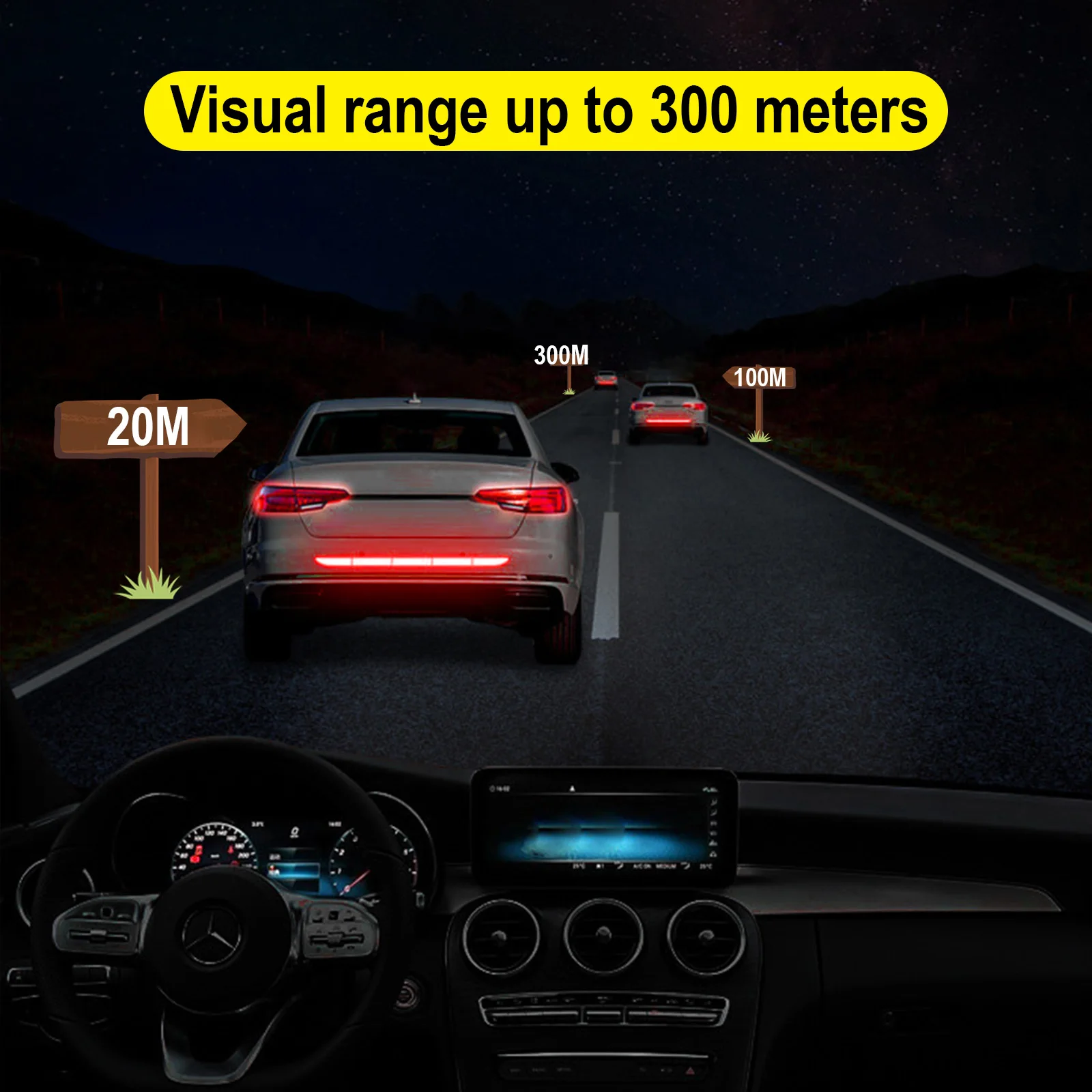 5 шт./компл. автомобильный отражатель-наклейка 91*4 для кузова автомобиля внешние