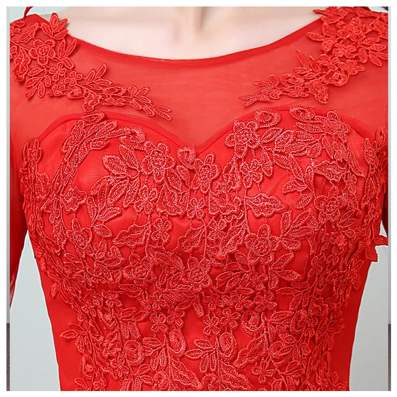 Красные Свадебные платья 2019 свадебное платье Тюль с аппликацией Vestidos De Novia Платье