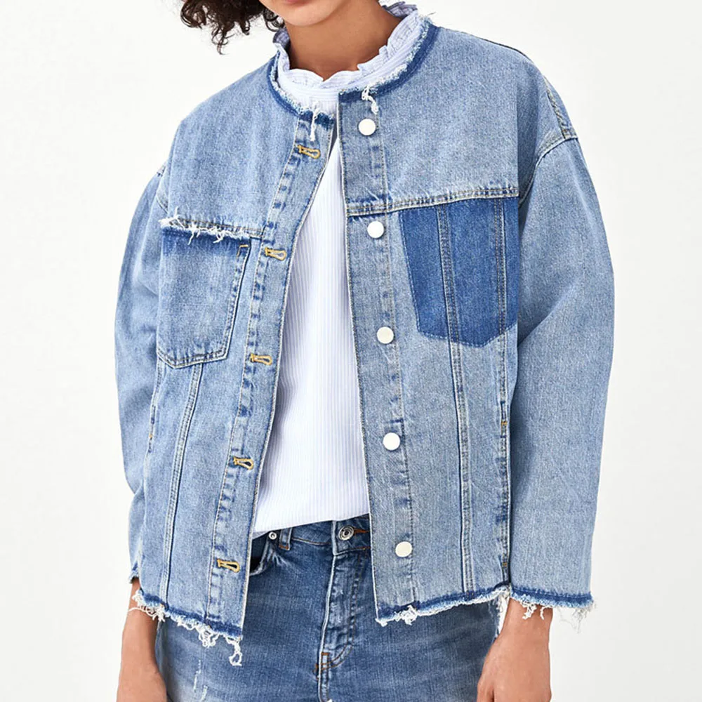 

Jacket Women Casual Jacket Women Long Sleeve Solid Fashion Denim Coats Elegant Autumn Outwear Street Ladies Streetwear