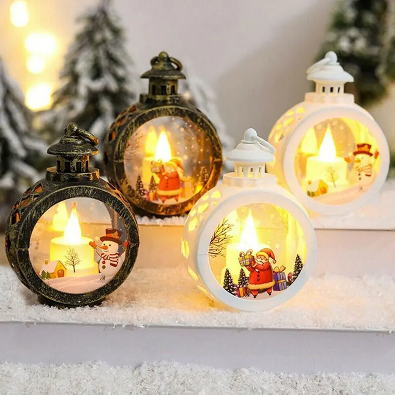 

Home Christmas Lantern Lights Christmas New Year Ornament Shop Xmas Crafts Pendants Decoration Kids Room Night Lighting Lights
